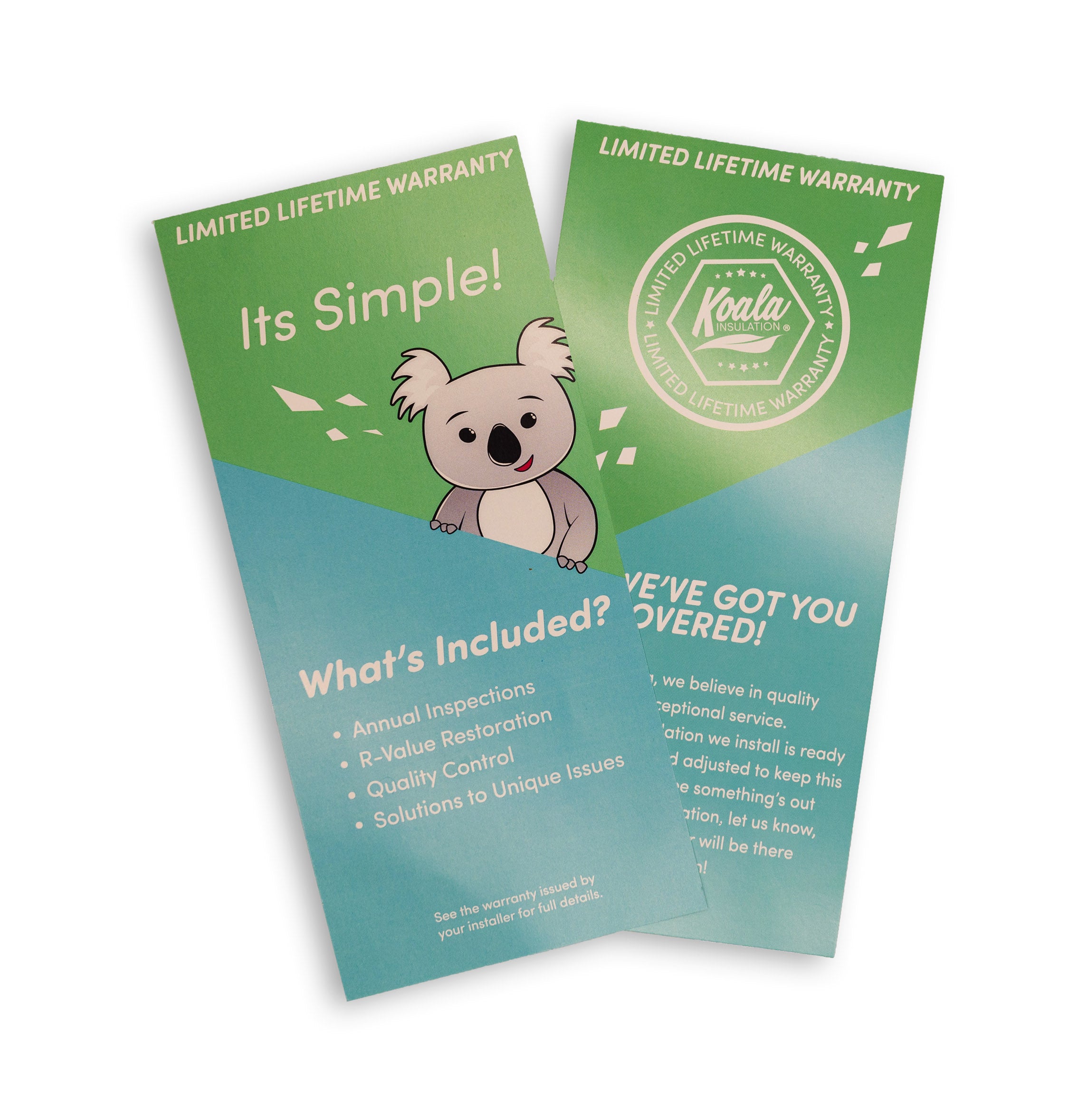 Warranty Insert Koala Insulation store