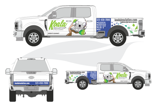 Service Truck Graphics (Extended Cab)
