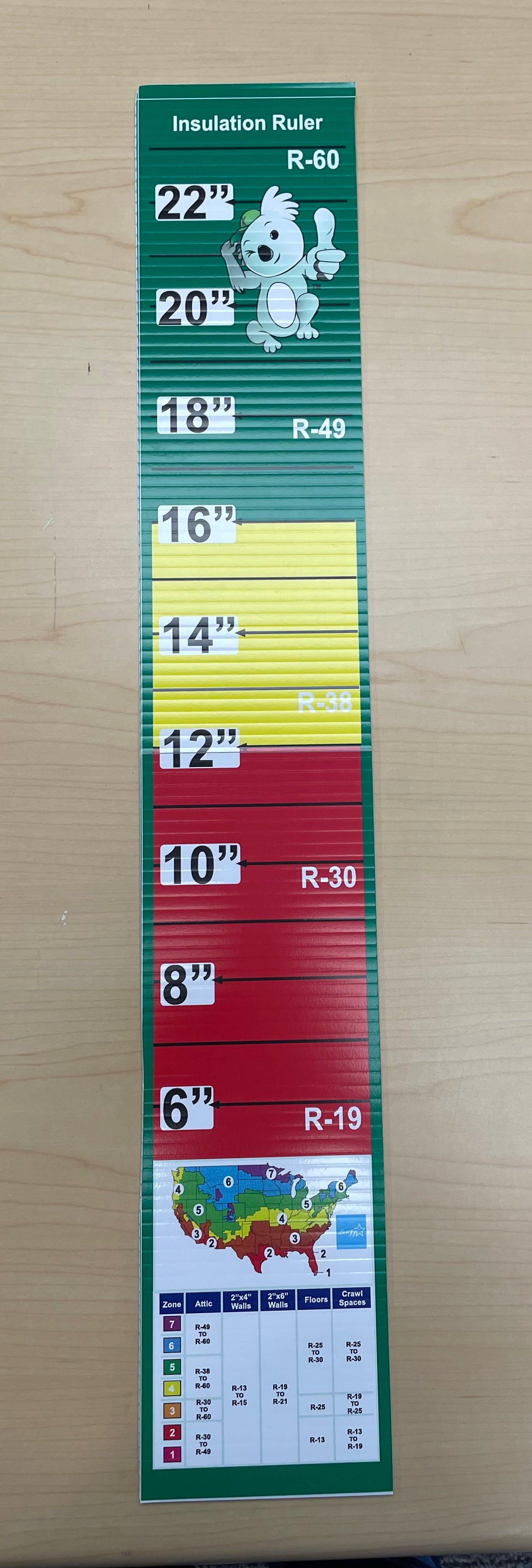 Insulation Steel Ruler Insulation Ruler – Koala Insulation store